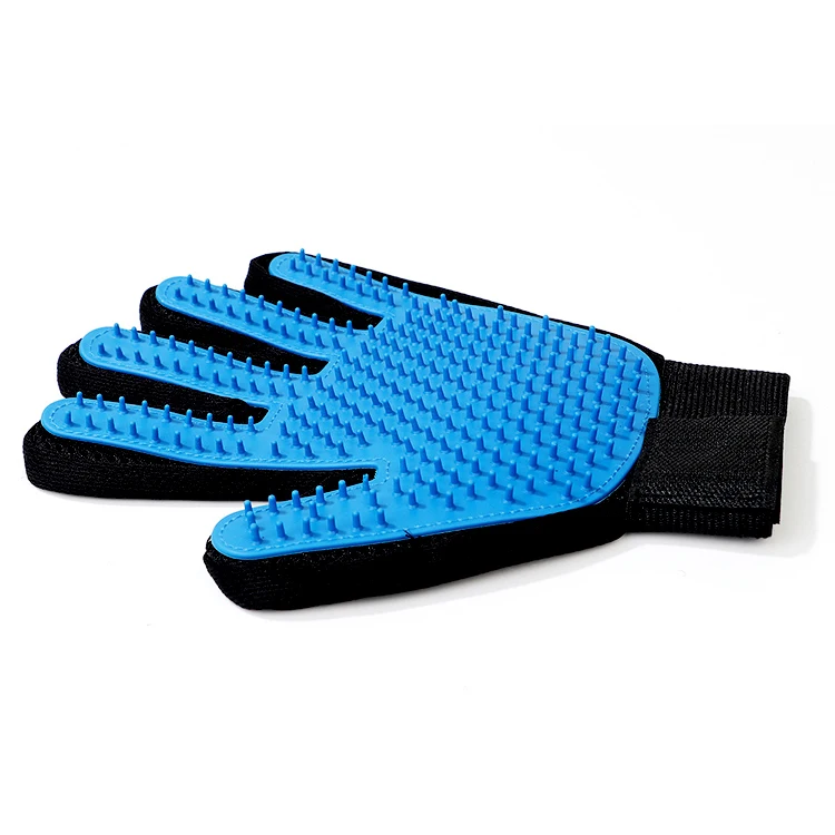 

Wholesale Price Pet Grooming Gloves Dog Cleaning And Beauty Products Gentle Deshedding Brush Glove Pet Hair Remover Gloves, Blue/pink