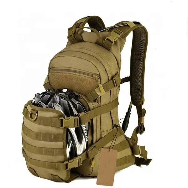 

25L Tactical Hydration Bladder System Pack Outdoor Sport Ball Bag Military MOLLE Backpack Motorcycle Helmet Holder Bag, As you like