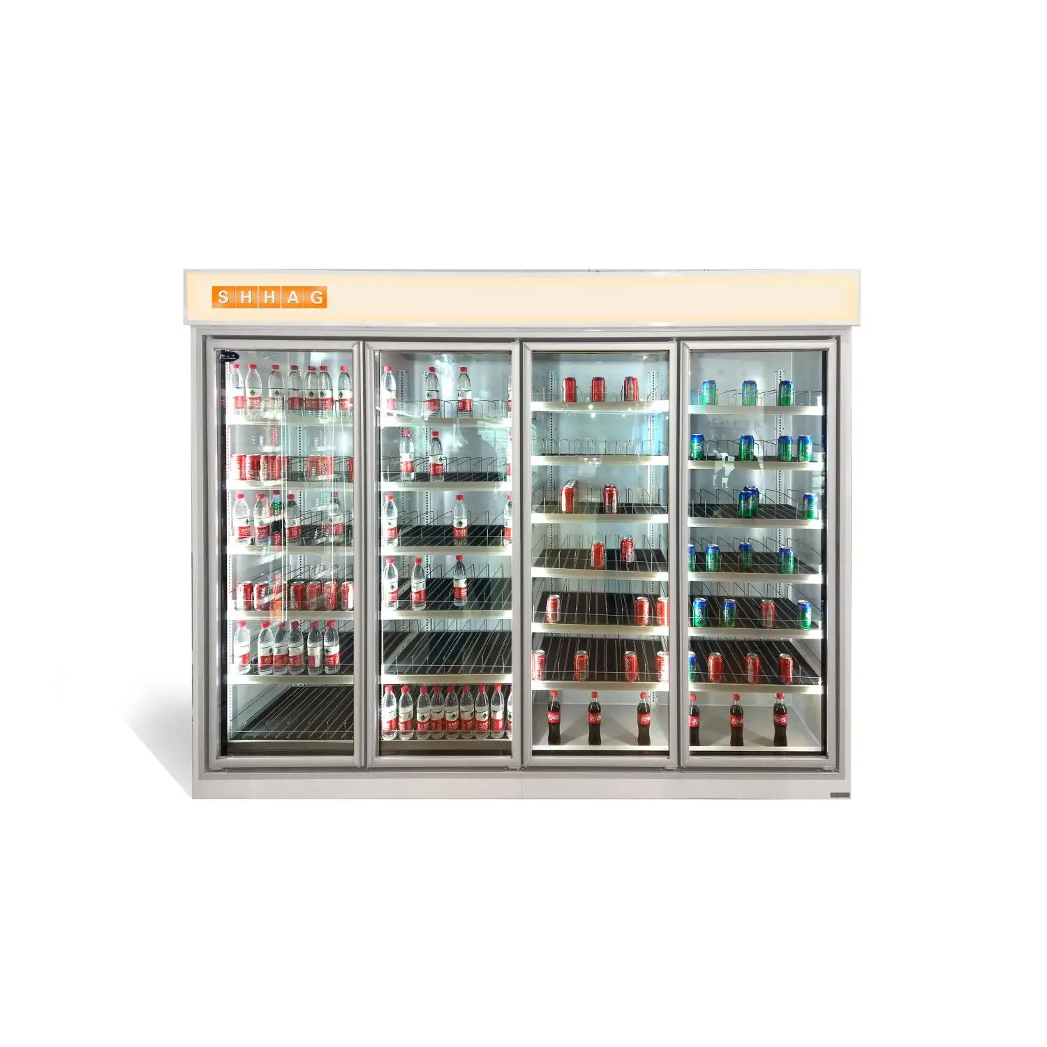 

220v wholesale commercial glass door freezer display case refrigerator Supermarket China