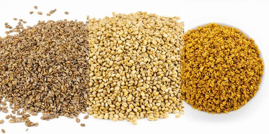 Rai seeds close-up