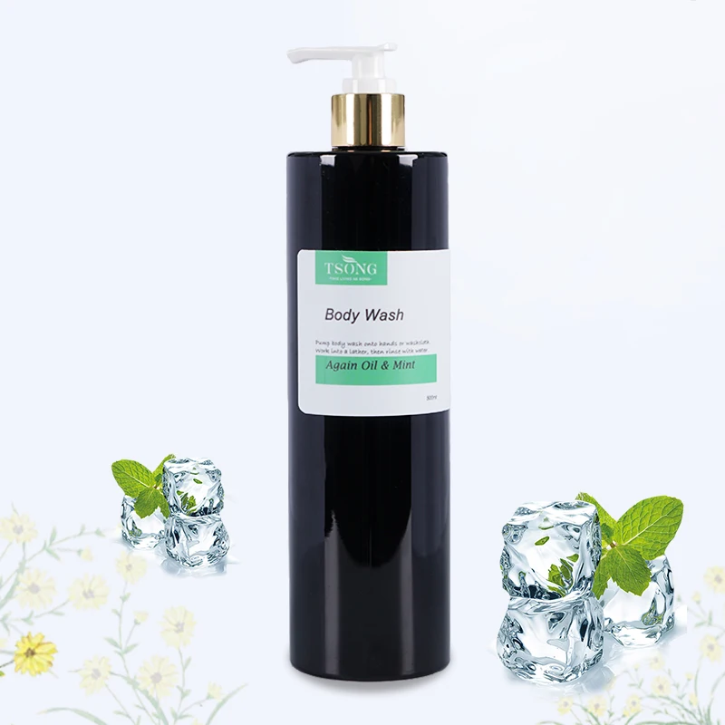 
Private Label Oragnic Mint Oil Refreshing Peppermint Men Shower Gel Body Wash 