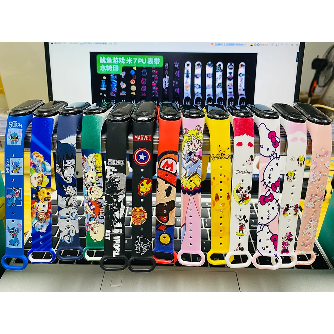 

Cartoon Touch Watch Silicone Animation color printing Wrap Bracelet Kids Waterproof Digital Led Watch, Optional