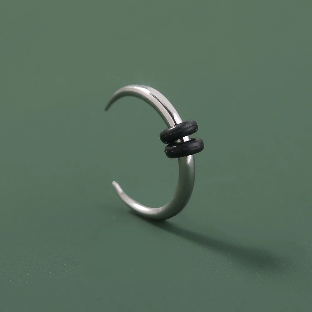 

Personality Exaggeration Silver C Shape Body Piercing Jewelry Fashion Hip hop Nose Ring Body Jewelry