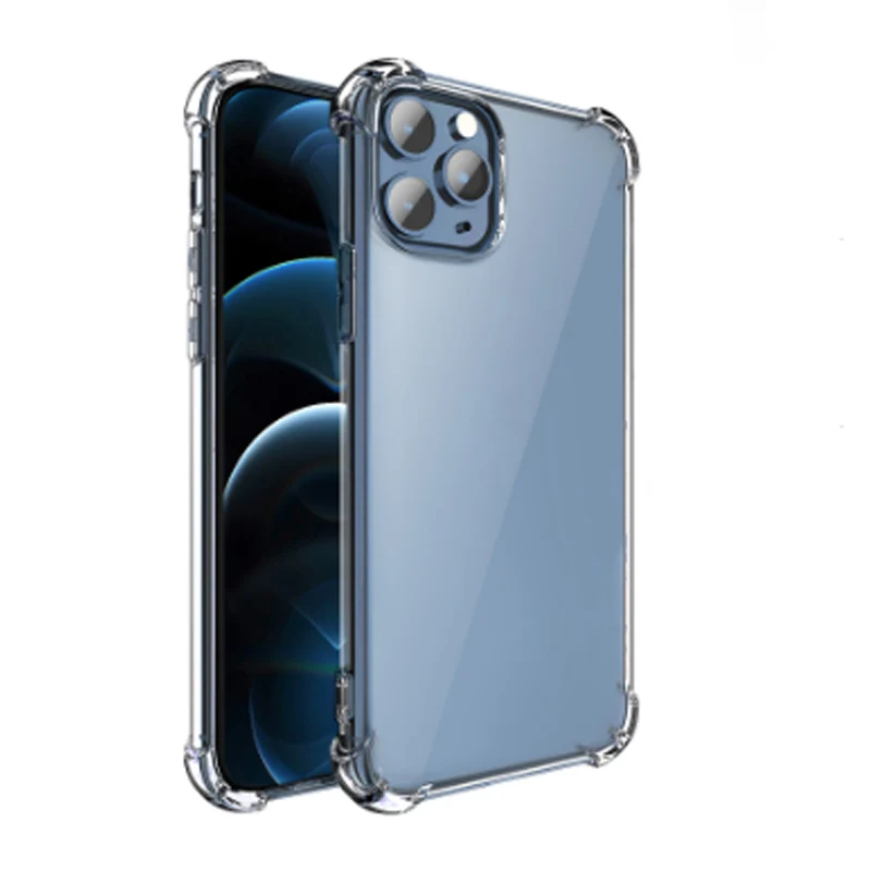 

Transparent silicone phone case 2.5D 9H Tempered Glass Screen Protector Film for Iphone 11 12 13 Mini Pro Max Cheap wholesale, Crystal clear