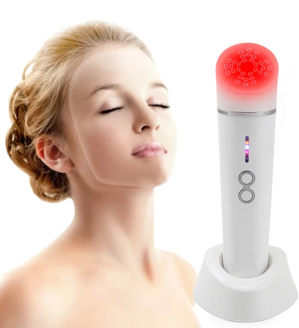 

Face Wrinkle Moval Beauty Device skin Rejuvenation Portable Infrared Heating Red Led Light Therapy Wand