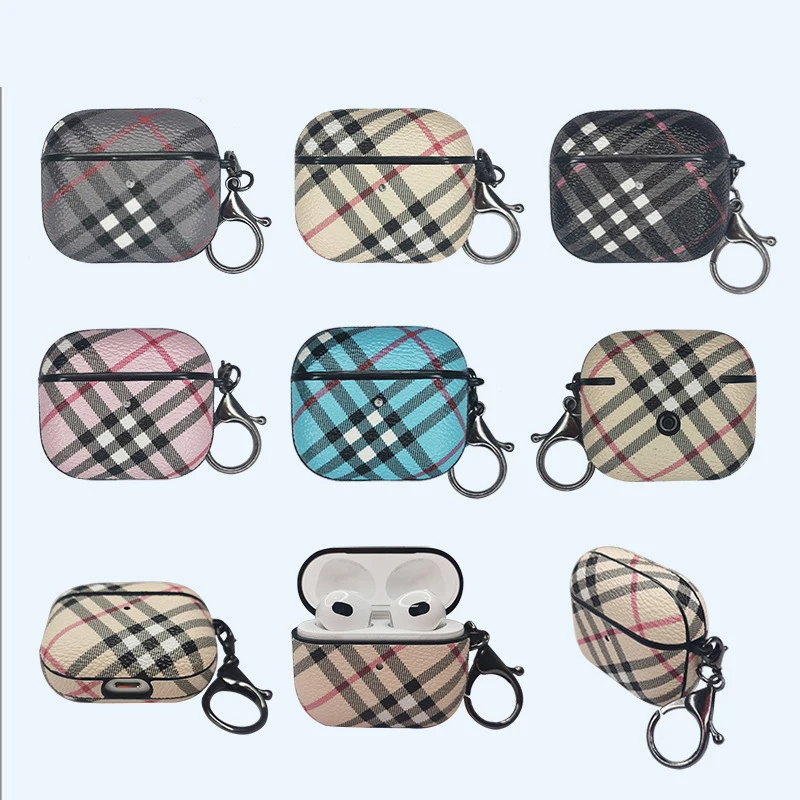 

Drop shipping 5 colors For airpod 2gen 3gen pro case Big brand style Cloth pattern luxury airpod case channel