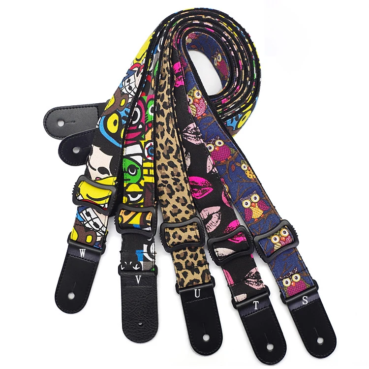 

S18 hotsale colorful canvas ukulele guitar strap belt for 21-38 inch ukulele and guitar, Muilty colors