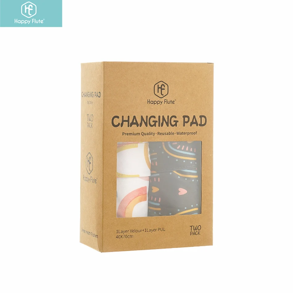 

HappyFlute Baby Waterproof Changing Pad Baby Newborn Diaper Cover Printed Cushion Reusable Floor Mats 40*70cm