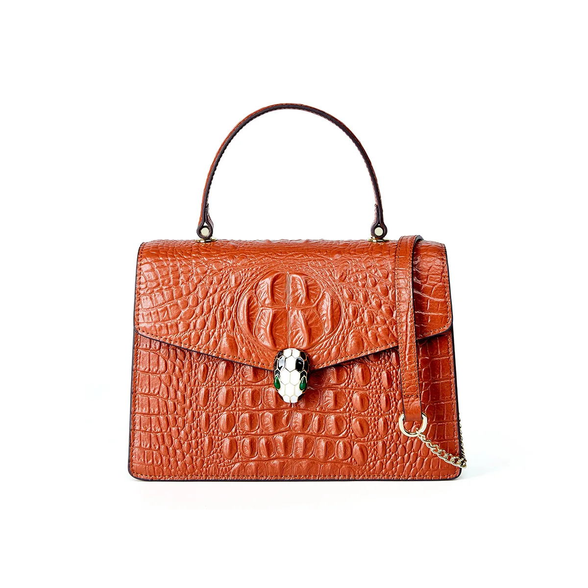 

2021 Designer Custom Real Genuine leather messenger bag Ladies Luxury Crocodile Purse Handbags For Women, Burgundy/black/dark green/caramel/gray/