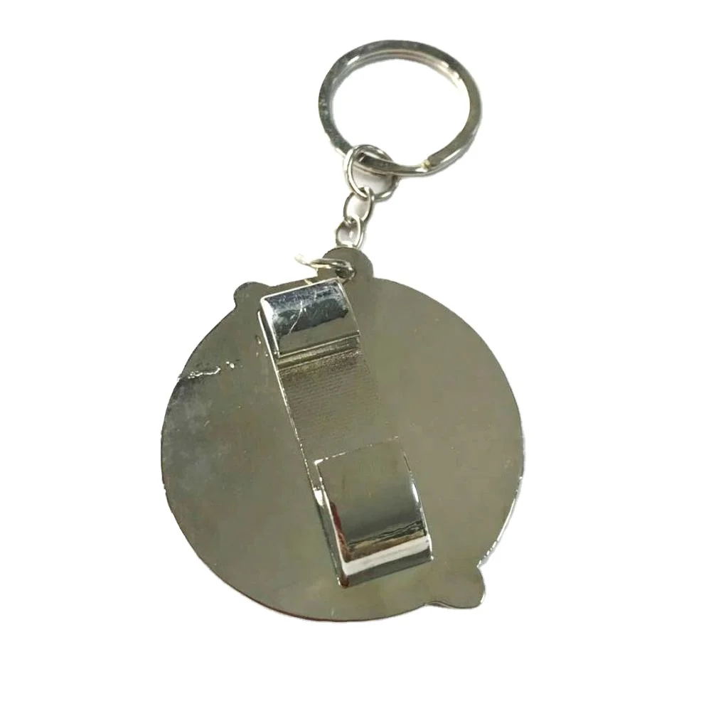 High quality customized factory zinc alloy round shape bottle opener golf with keychain