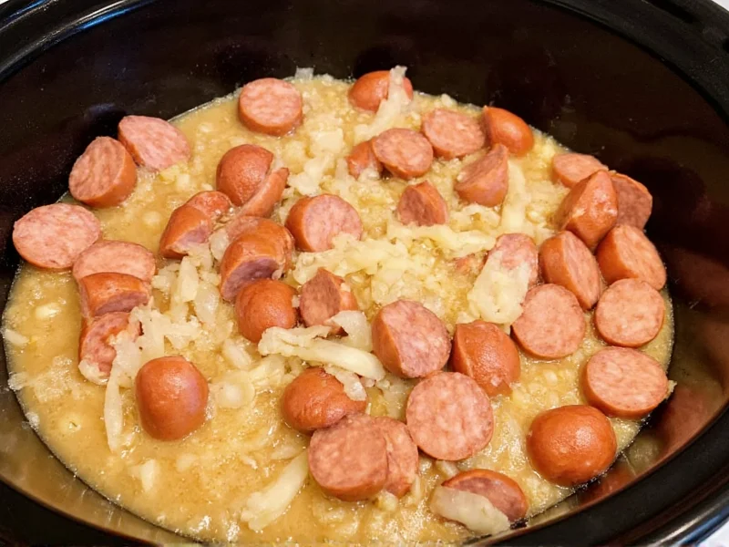 Wurst und Sauerkraut im Slow Cooker: Perfekte Zubereitung