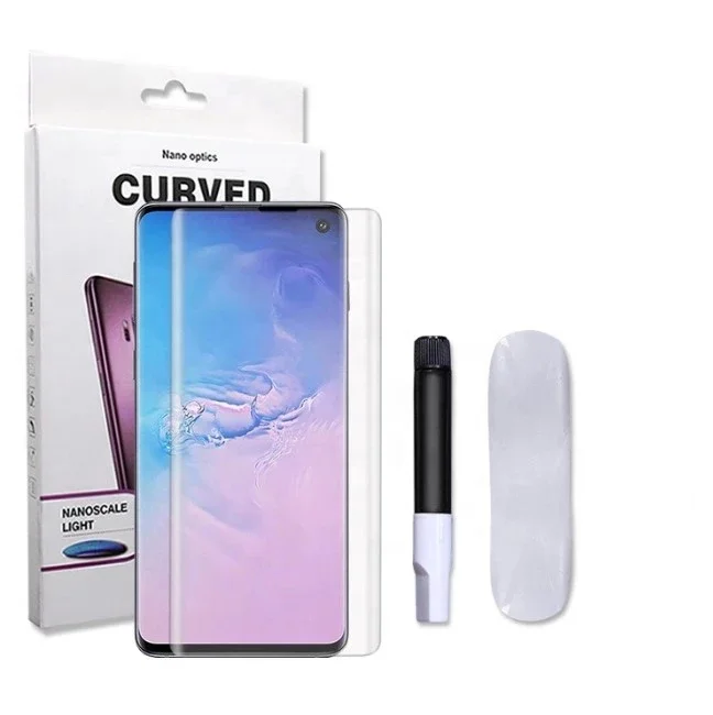 

3D for uv light tempered glass mobile phone protective film for samsung screen protector