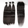 Toocci Classic 3 + 1 Custom Raw Cuticle Aligned Human Straight indian hair 3 bundles with closure