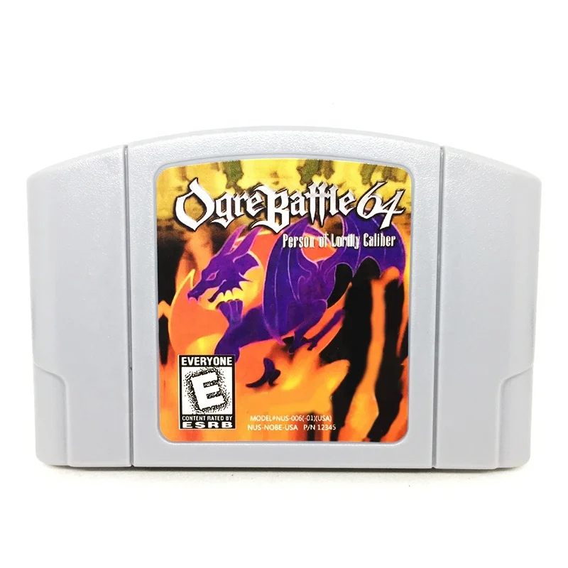 

In Stock USA Version English Language Retro Video Games Cards N64 Games Ogre Battle