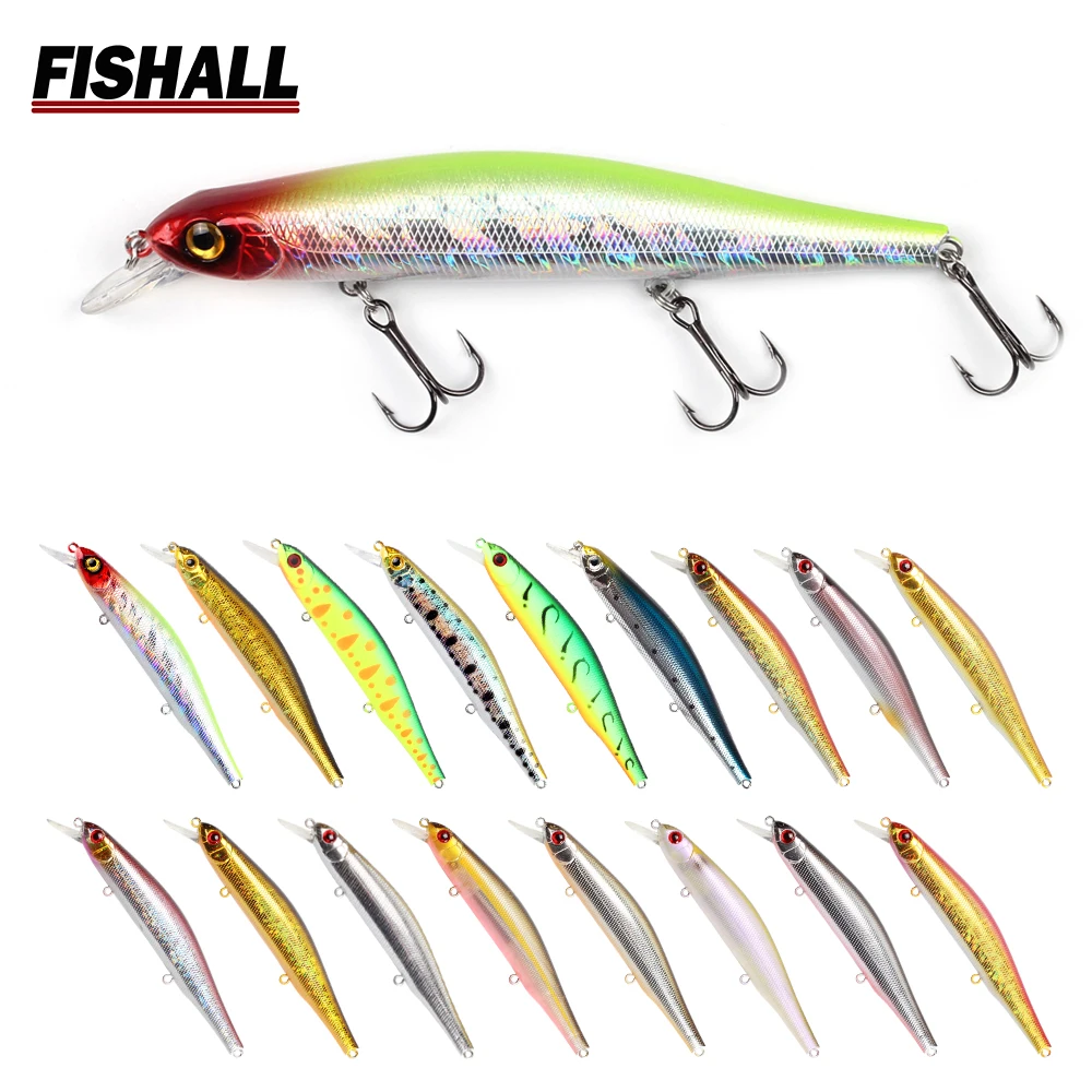 

Fishing Lures Wholesale 110mm 17.5g Fishing Lures Bait floating Minnow Lure Trout Peche Artificial Hard Baits FM15