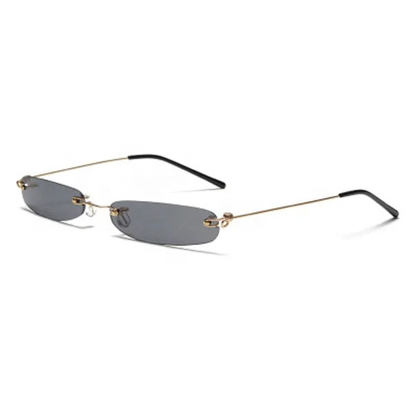 

brand designer fashion vintage small metal rectangle frame retro sun glasses women men shades sunglasses, Customized color