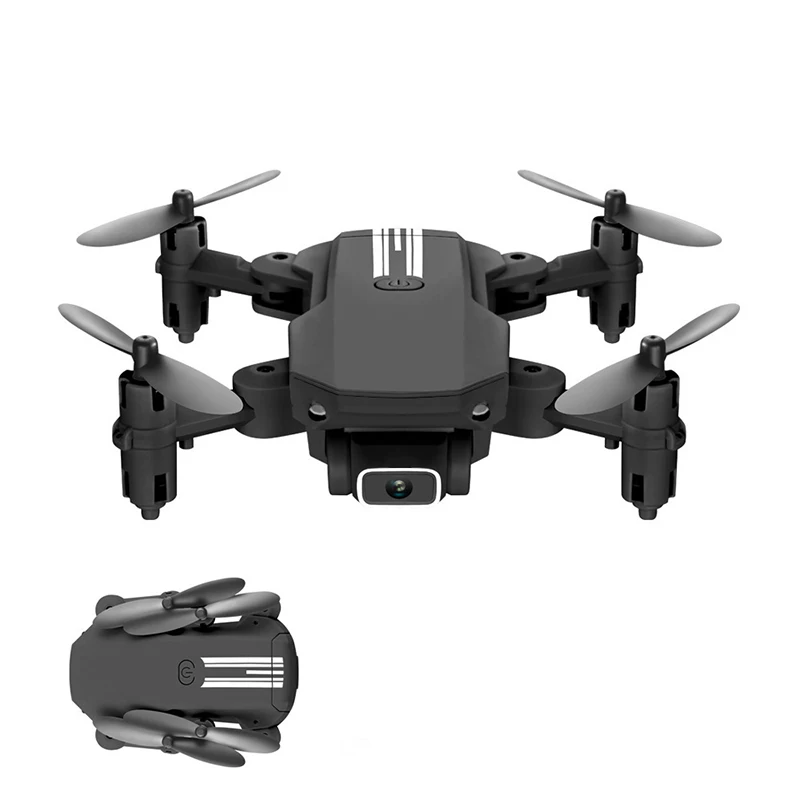 

Foldable ABS Mini WiFi FPV RTF Altitude Hold Mode 0.3MP 5MP 4K RC Drone Quadcopter HD Camera With LED Lights, Black/grey white
