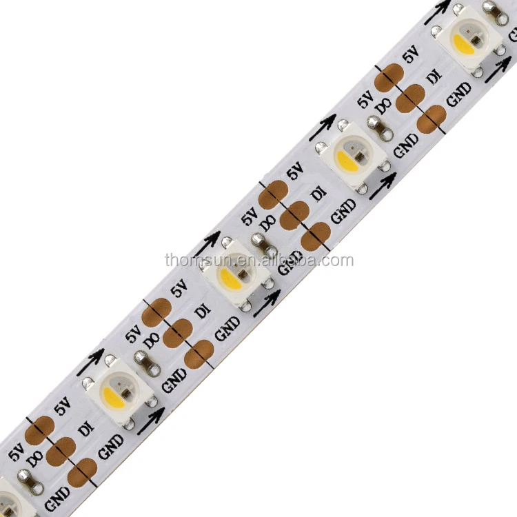 New Arrival Flexible addressable 5v sk6812 RGBW LED strip tape