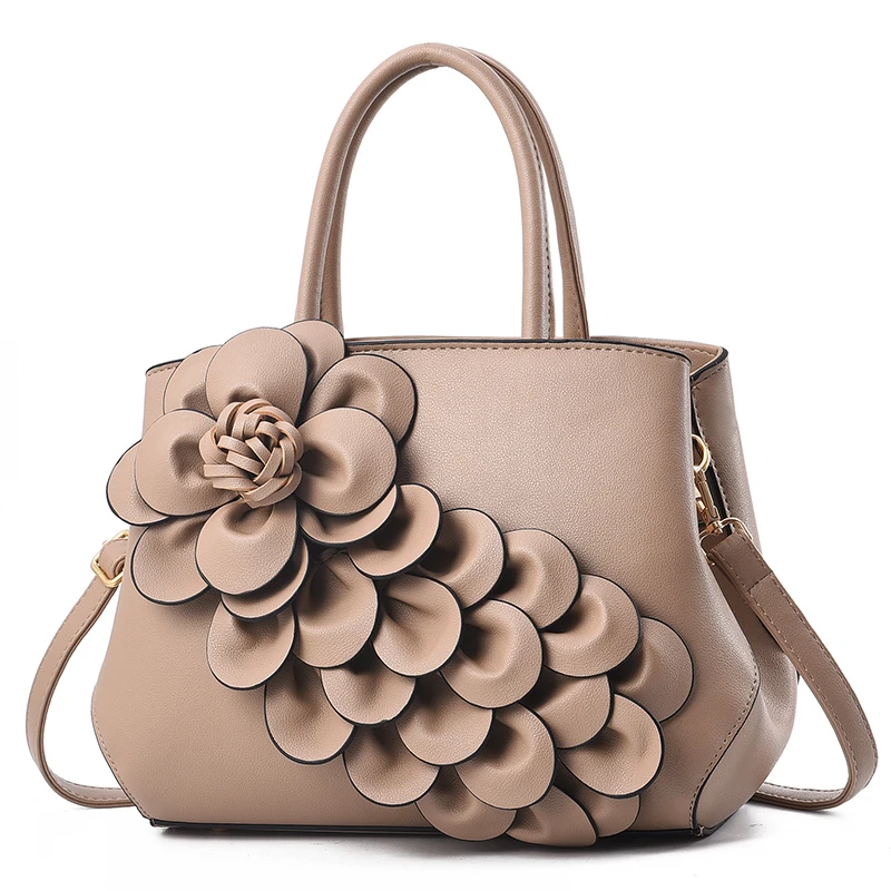 

Factory Direct Wholesale OEM Flower 2022 Handbags PU leather Elegant Luxury Bags Bolsos For Women