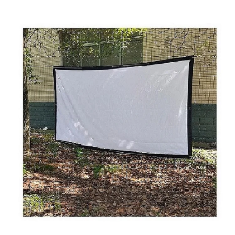 

New Listing High Quality Wall Projection Screen White  Projection Screen