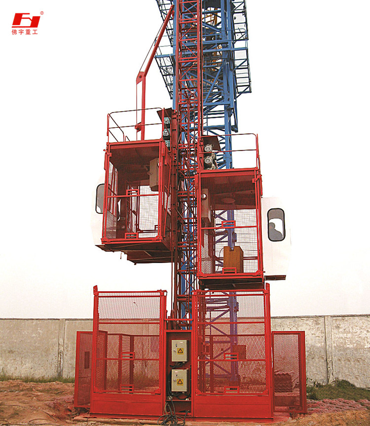 
SC200/200 construction elevator which is mainly used for transporting people and material when built high building 