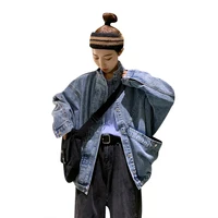 

Autumn Korean 2019 New Loose Harajuku Style Long-Sleeved Denim Jacket For Women