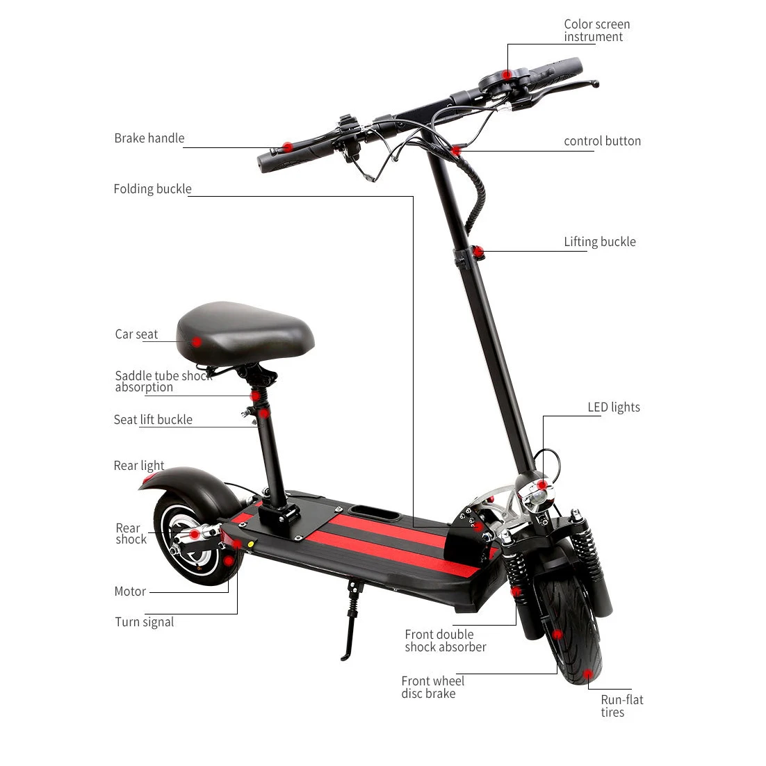 

ShowMe J01 US Warehouse Stock 10 inch Pro Scooter With App Controlled Ready To Ship Electric Scooter