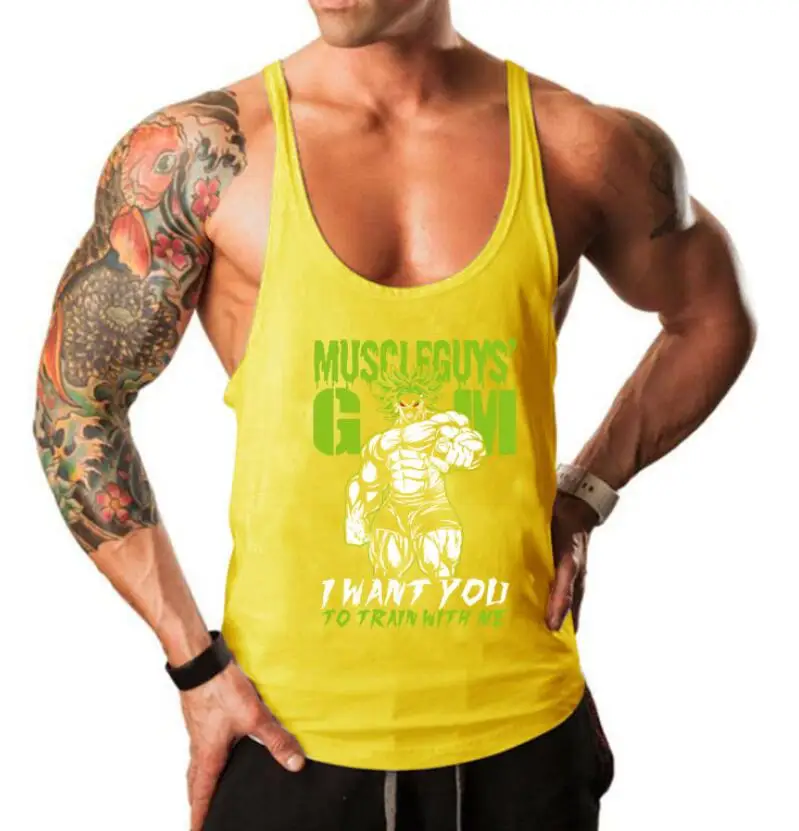 
Good quality men fitness vest muscle wear bodybuilding cloth gym T-shirt sports wear 