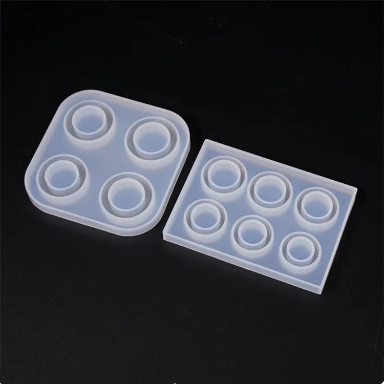 

Ring Silicone Mold Jewelry Pendant Resin Casting Circle Casting Mould for DIY Craft Making, White