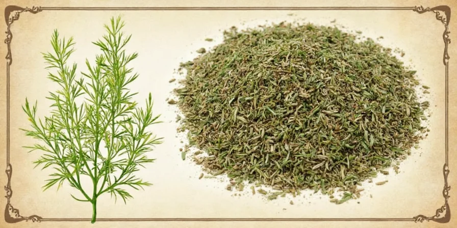 Comparison of fresh and dried thyme leaves