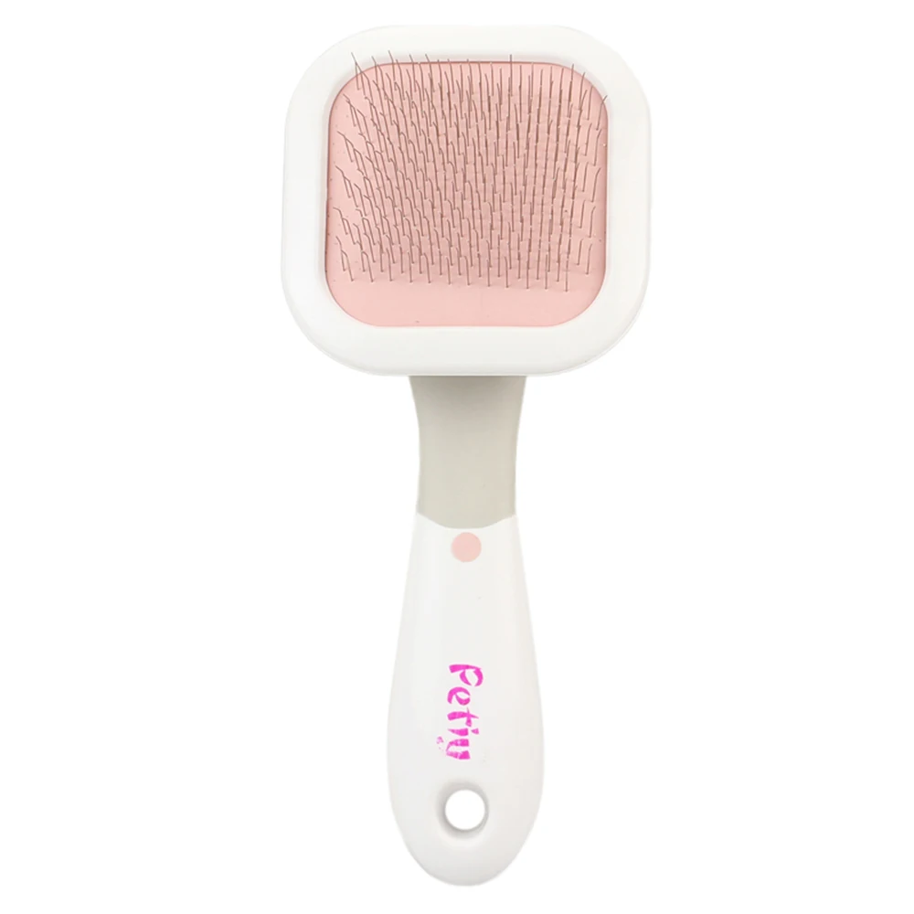 

Lorenzo OEM Cepillo Para Mascotas M 105x150mm 70g Self Cleaning Slicker Pet Comb Remover Brush Shampoo Massage Pet Brush, Pink