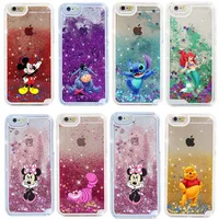 

Stitch Minnie Mickey Quicksand Glitter Liquid Soft Case Cover for iPhone XS MAX X 7 8Plus 6 6S Plus