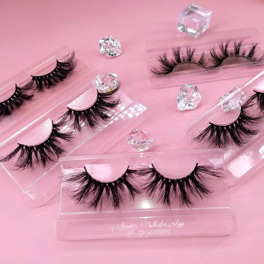 

Wholesaler Private Label 100% Mink Fur Eyelashes Free Sample Customize Packaging Real 5D Mink Eye lashes