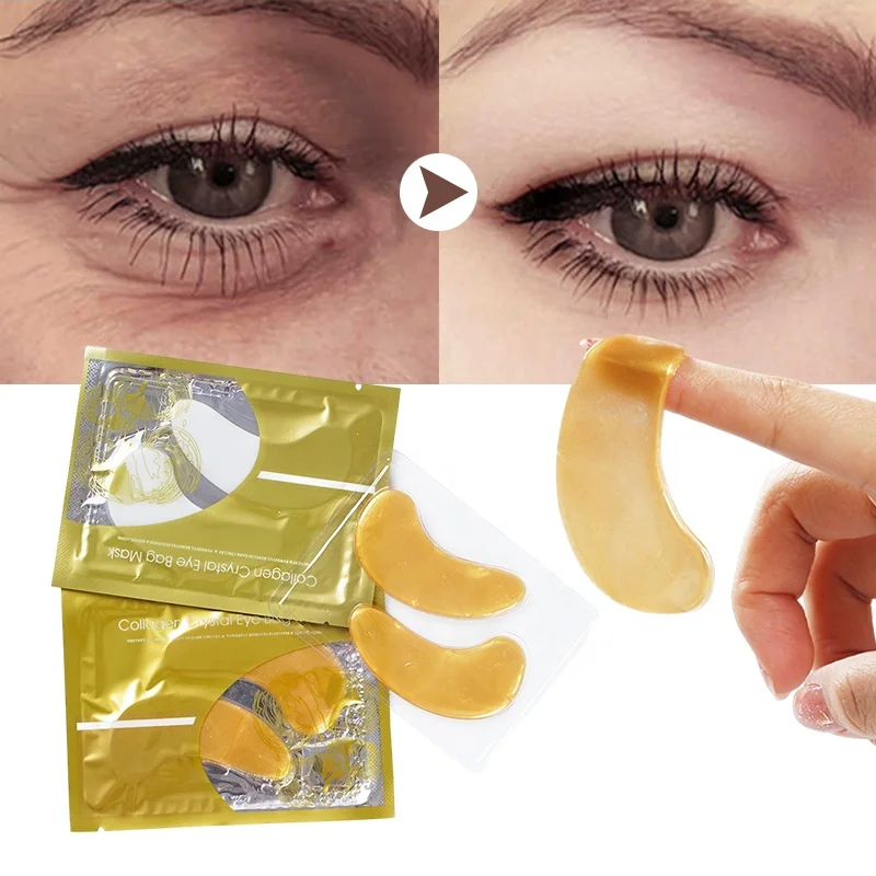 

Private Label Remove Dark Anti-Wrinkle Sleeping 24K Collagen Crystal Gel Sheet Eye Patch Gold Eye Mask, Customized color