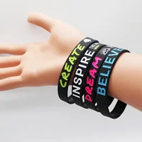 

2020 Top sellers amazon Custom motivational wristband rubber wristband silicone bracelet for friends