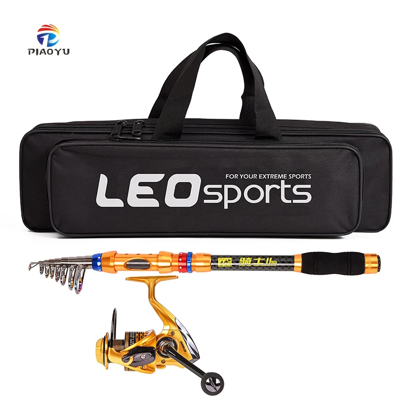 

1.8M-3.6M telescopic fishing rod combination full set of carbon fiber fishing rod + rotating spool + fish bag protective cover, Yellow
