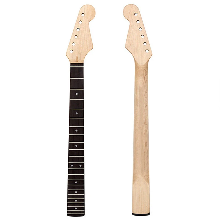 

DIY Guitar Parts 22 Fret C shape Strat ST Nature Canadian Maple unfinished electric guitar necks with rosewood fretboard