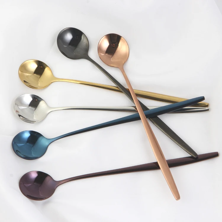 

Wholesale bar Long handle Stainless steel Spoon Ice Cream Spoon