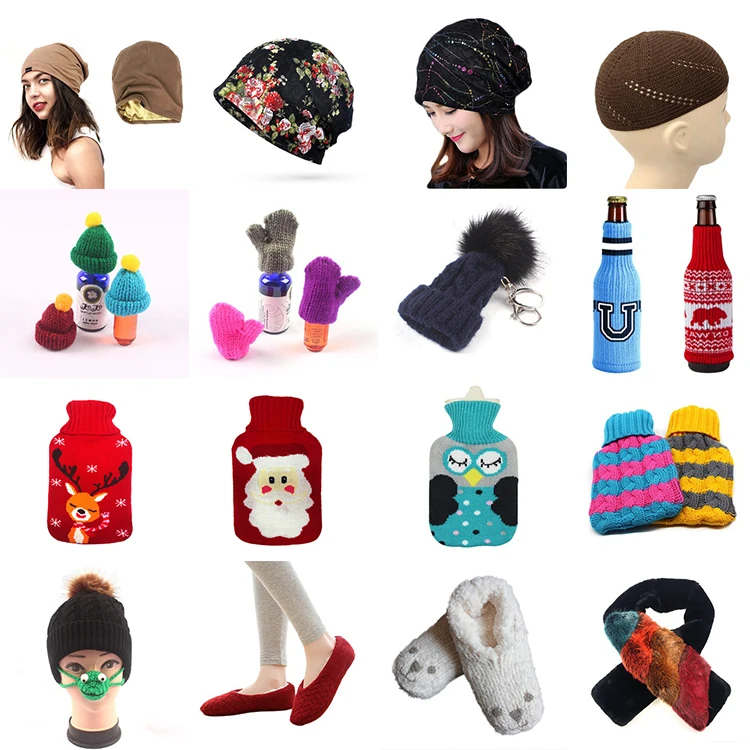 Customized Geometric Stripe Cable Knitted Pattern Winter Rubber Hot