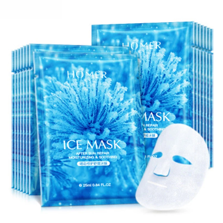 

OEM Private Label Ice Mask Moisturizing Transparent Skin Care Products Facial Mask Sheet Wholesale, White color