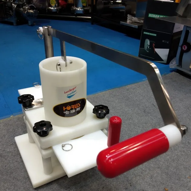 

Hot sale hamburger meat pies moulding machine/manual hamburger press, White