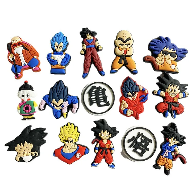 

new Japanese ninja cartoon pvc rubber shoe lace charms for clog shoes decoration custom charms for wholesale