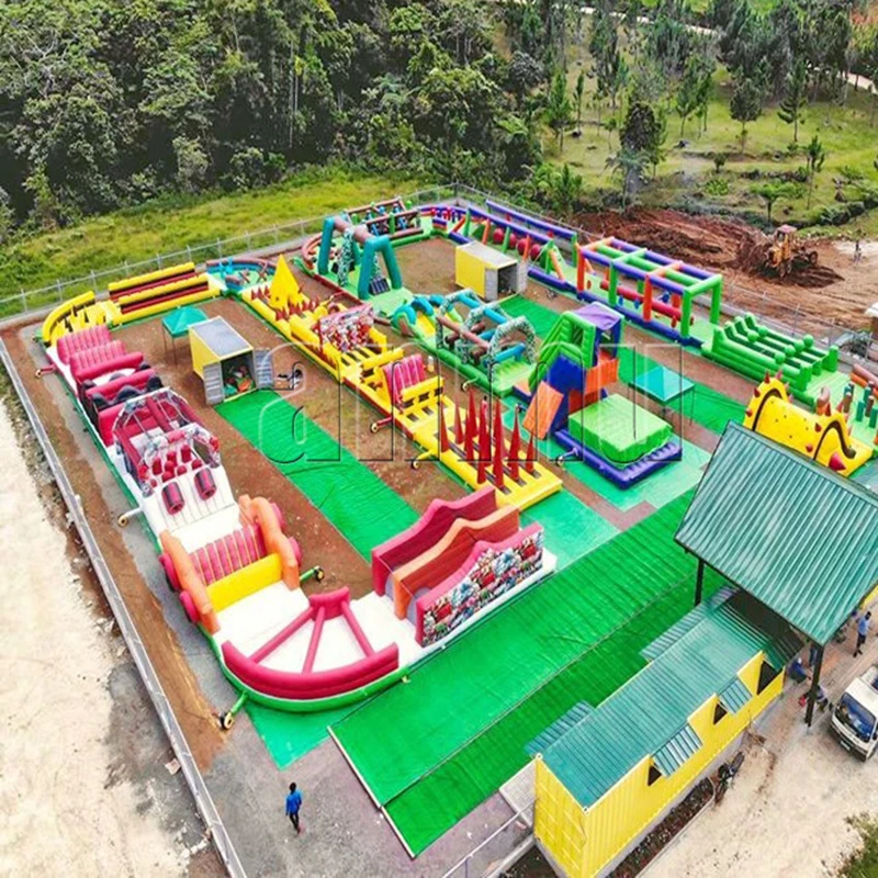 Professional Amusement Park Equipment Adult Crazy Adventure Inflatable