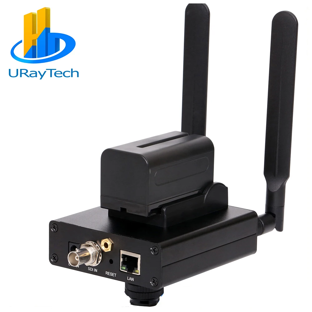 

URay Tech HEVC H.265 H.264 HD 3G SDI To IP Encoder RTSP RTMP Streaming Encoder For Live With SDI Transmitter Support Battery