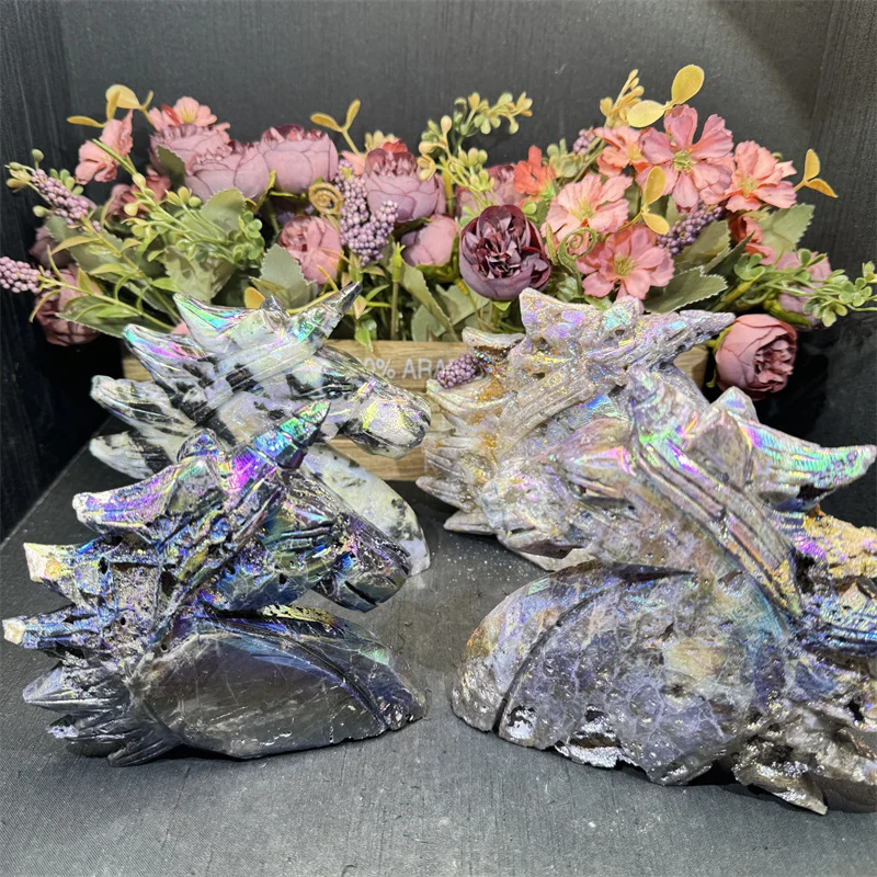 Wholesale Fengshui Natural Crystals Healing Stones Crystal Aura unicorn for Souvenir