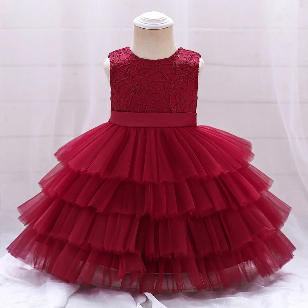 

MQATZ girls party dresses princess Frocks Princess Lace Tutu cake Dresses Designer Gown Party Dress For Kids