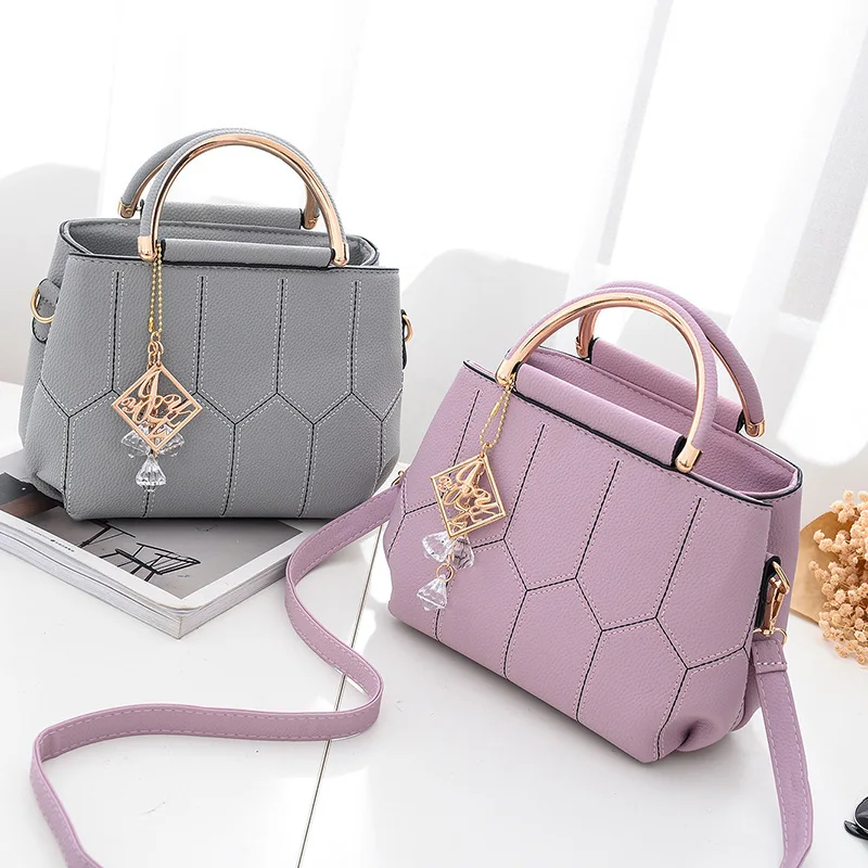 

Ladies tote bags 2020 new style fashion PU leather one-shoulder women handbag