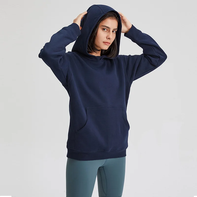 

Winter Fashion Warm Up Sports Bra with Hoodie Soft Slim Fit Long Sleeve Women's Hoodie, Customized colors