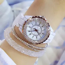 BS Bee Sister FA0280 Luxury Crystal Women White Ce