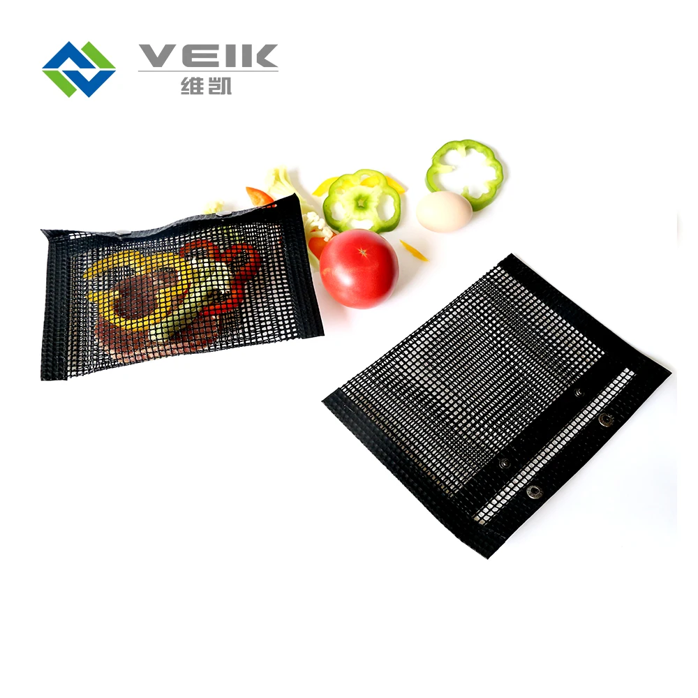 

Non-Stick Mesh baking Grill bag for outdoor vegetable barbecue, Black, chocolate